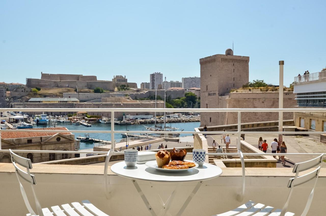 Massilia Blue - Grand Appartement Refait A Neuf Avec Vue Sur Le Vieux Port Marseilles Exterior foto